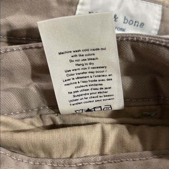 Rag & Bone Fit 2 Cotton Twill Chino (Style M1723O060) – Drizzle, Men’s 32 - Picture 9 of 11